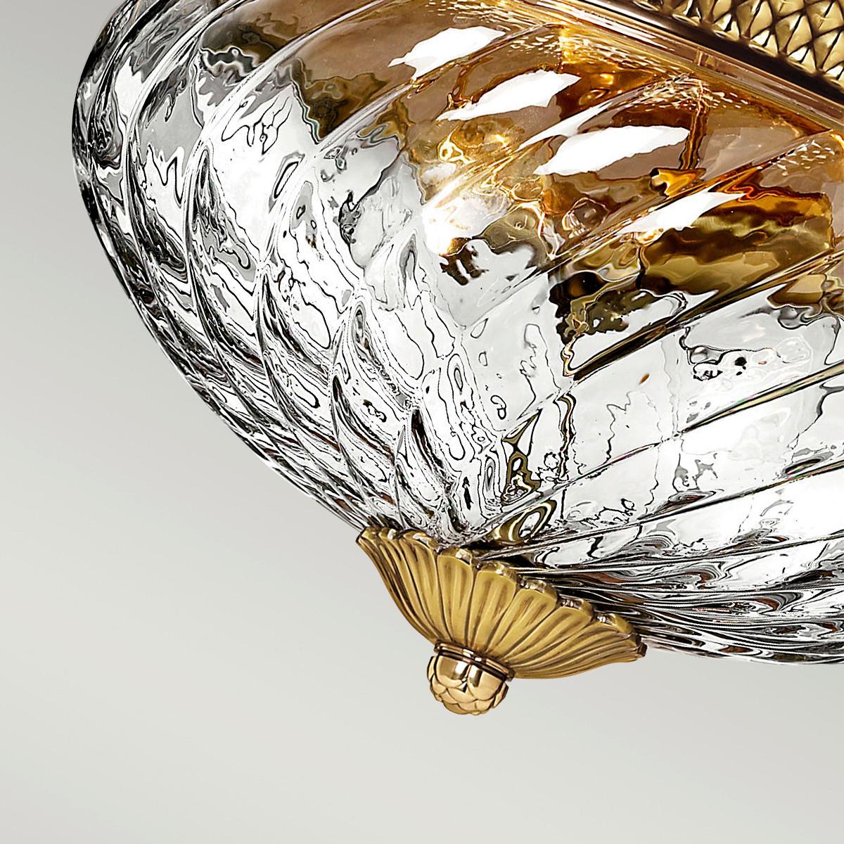 Stropna Svjetiljka Plantation Hk-Plantation-Fl-Bb - boje mjeda, Konvencionalno, staklo/metal (36.1/22.3cm) - Elstead Lighting