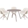 MATBORD MILAN - beige/grå, Lifestyle, metall/trämaterial (110/75cm) - Mömax