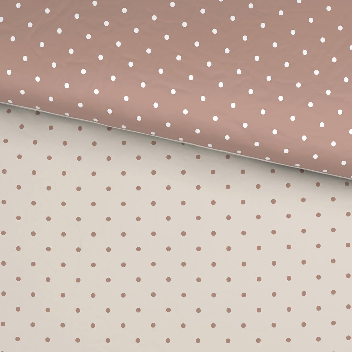 Posteljnina Dots Xxl - rjavosiva/krem barve, Moderno, tekstil (200/200cm) - Mömax