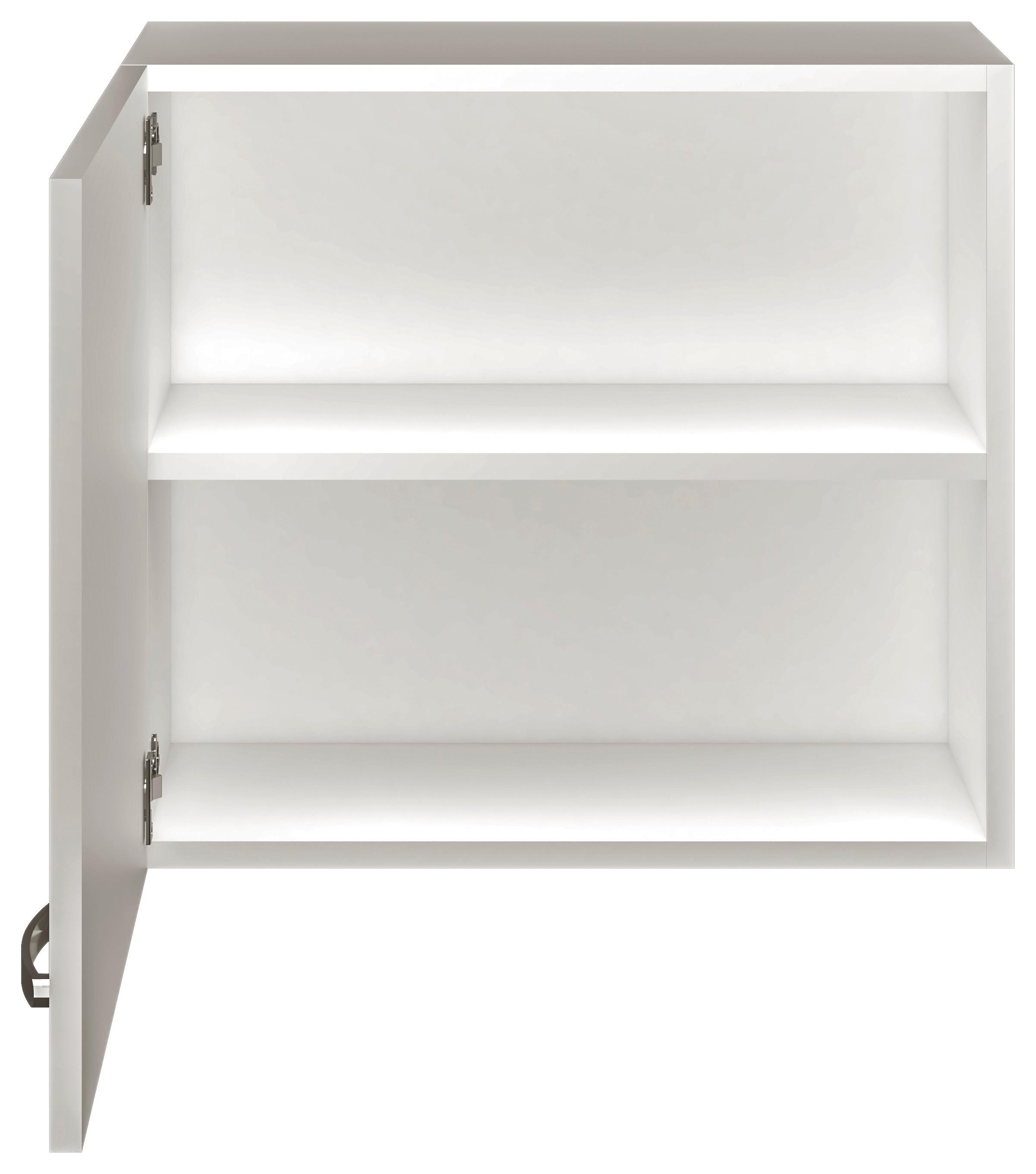 Kuhinjska Zgornja Omarica Alba, Bela, Š. 60 Cm - barve nerjavečega jekla/bela, Moderno, kovina/leseni material (60/54,8/32cm) - FlexWell