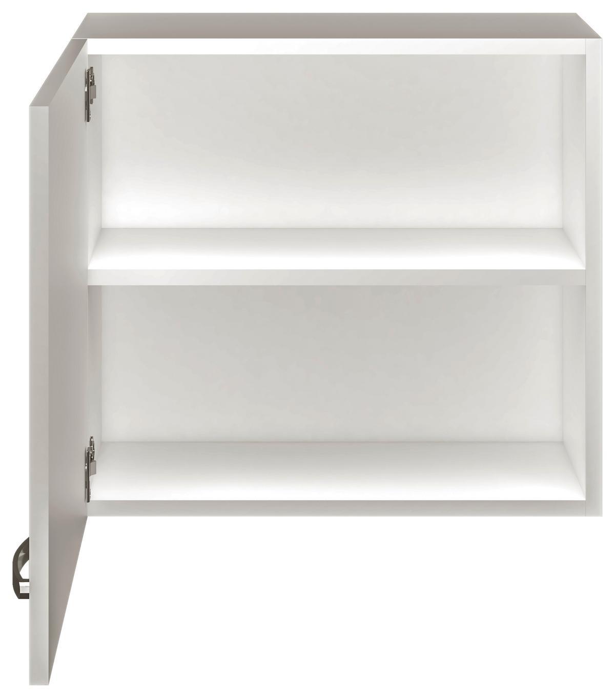 Kuhinjska Zgornja Omarica Alba, Bela, Š. 60 Cm - barve nerjavečega jekla/bela, Moderno, kovina/leseni material (60/54,8/32cm) - FlexWell
