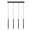 HÄNGELEUCHTE SIMPL - Klar/Schwarz, MODERN, Kunststoff/Metall (76/8/120cm) - Mömax