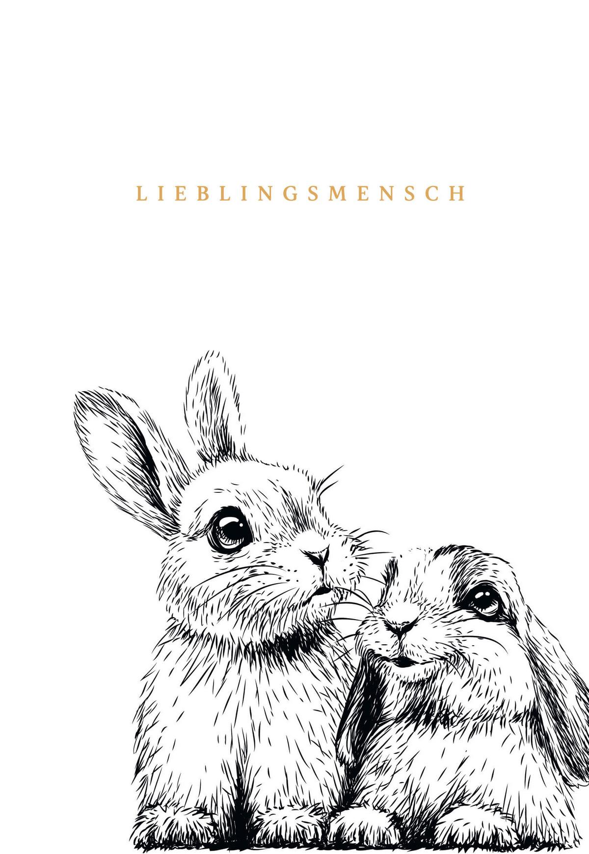 Glückwunschkarte Edelschwarz Multicolor - Basics, Papier (18/13cm)