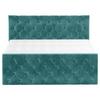 PAT BOXSPRING ELIO - petrol/bej, Romantik / Landhaus, textil (180/200cm) - James Wood