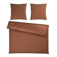 Bettwäsche Dobby Streif XXL Mokka ca. 200x200cm - Mokka, Textil (200/200cm) - Mömax
