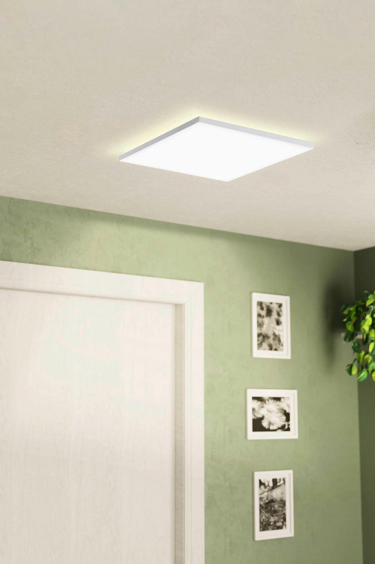 Led-paneel 99845* Turcona-B - Weiss, Basics, Kunststoff/Metall (58,7/58,7/7cm) - Eglo