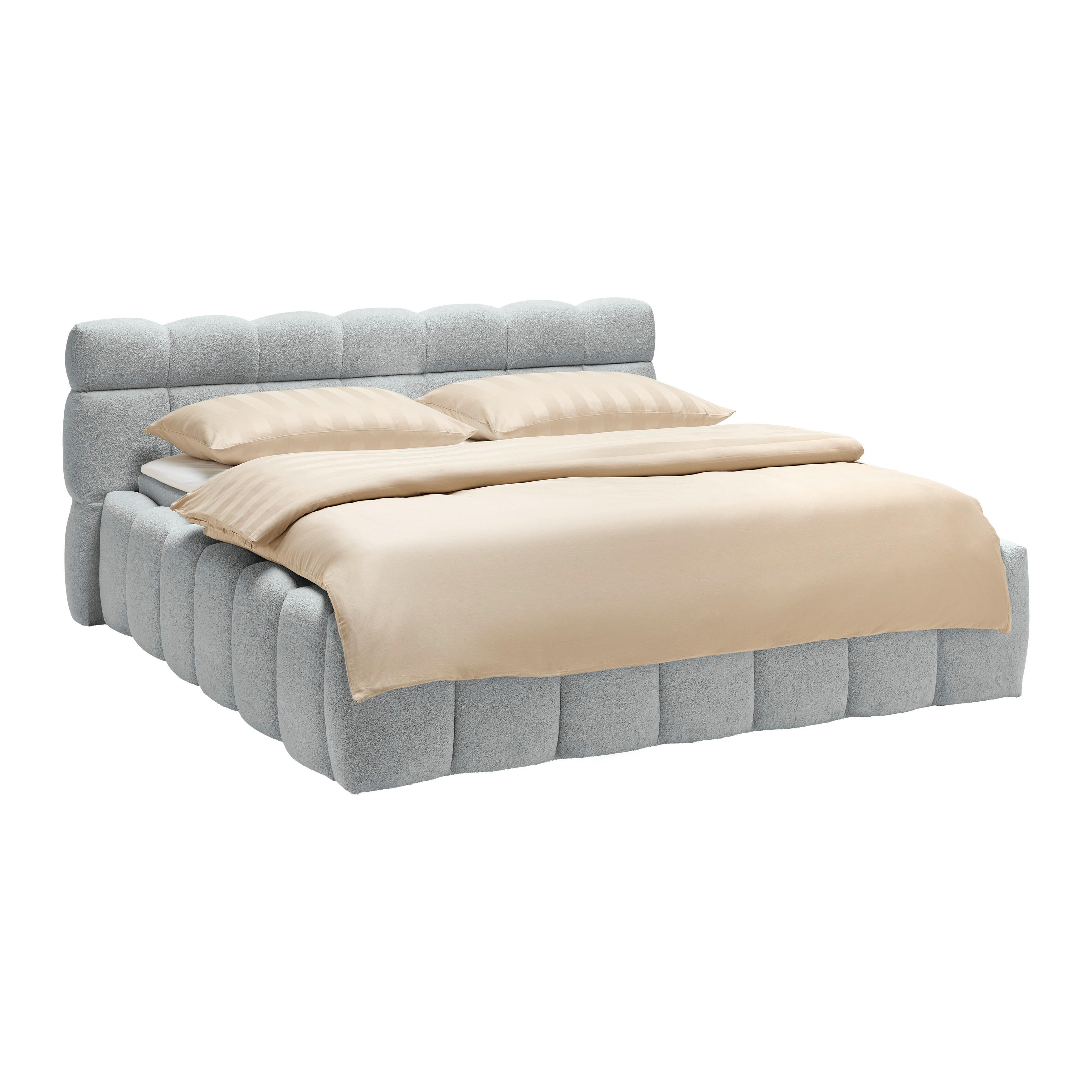 Polsterbett Monte -Top- -Based- - Schwarz/Grau, Konventionell, Kunststoff/Textil (200/200cm) - Based