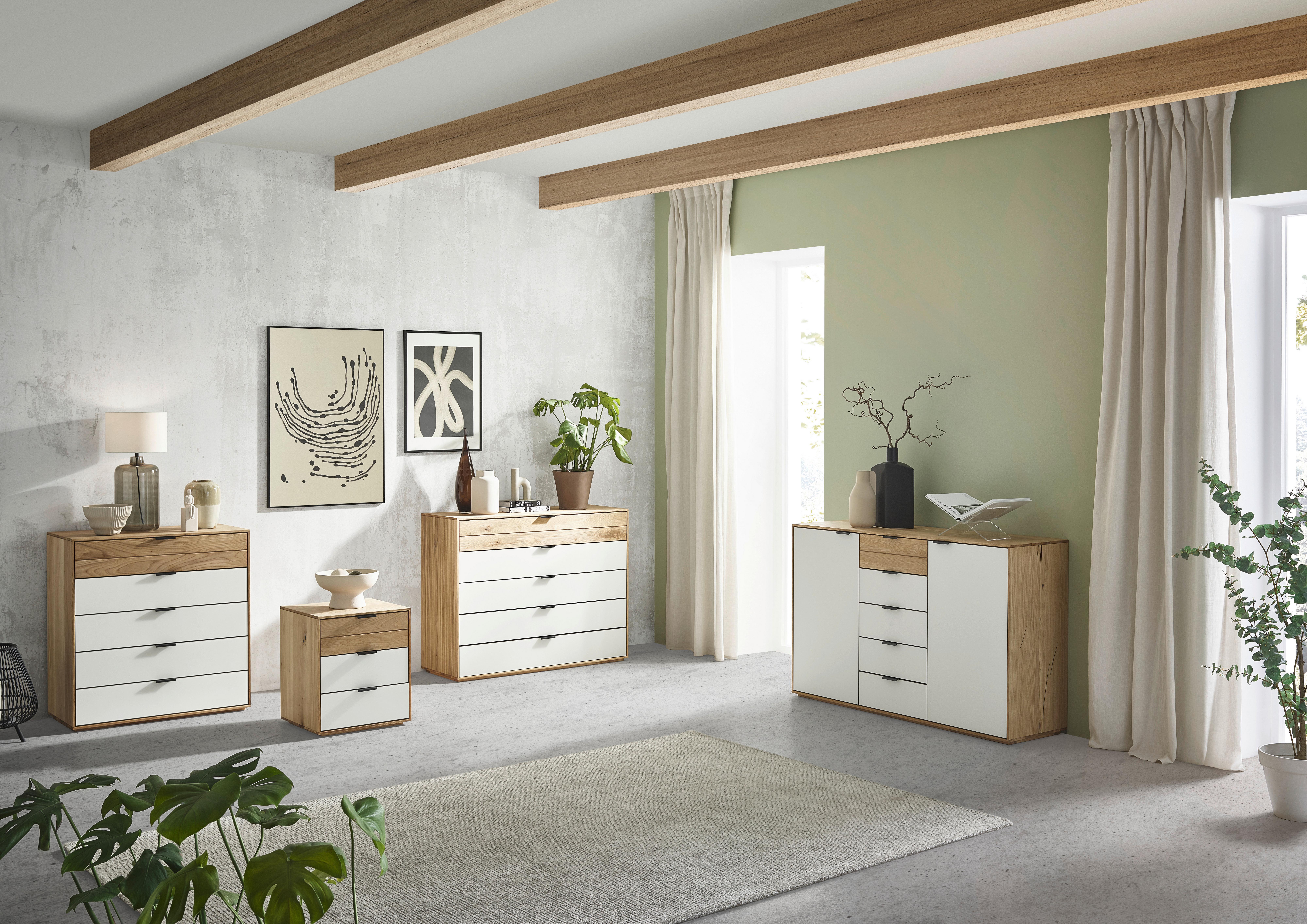 SZAFKA NOCNA MULTIPLEX - kolor dębowy/kaszmir, Natur, metal/drewno (50/58,4/44cm) - Valnatura