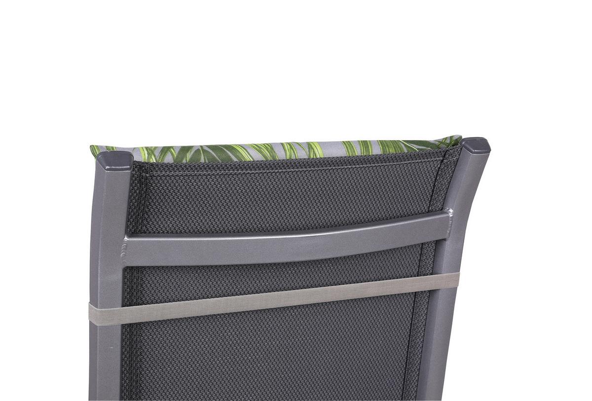 Sesselauflagenset Palmy Grau/Grün, 6-teilig - Grau/Grün, KONVENTIONELL, Textil (48/5/98cm)