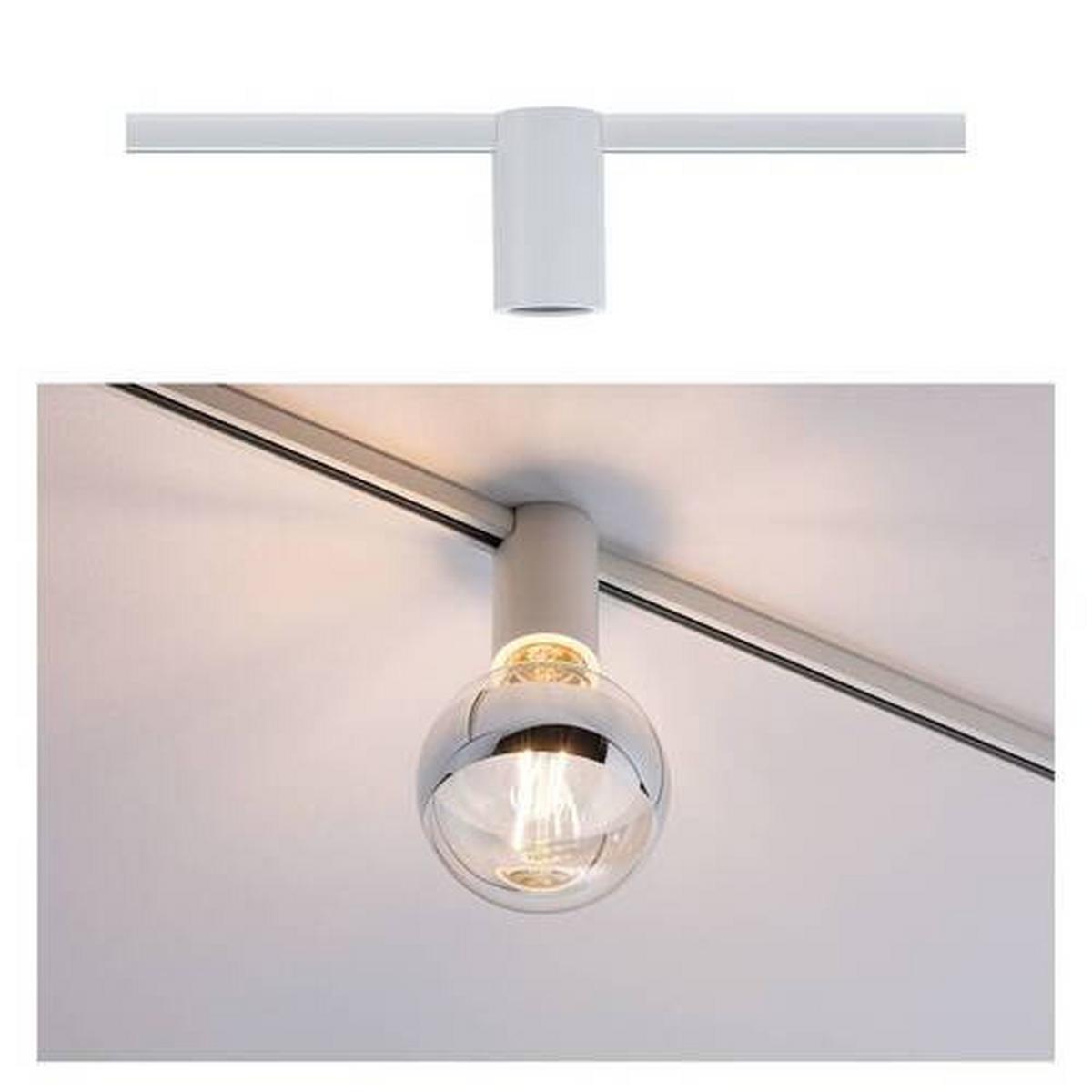 Schienensystem-Hängeleuchte Ceiling Socket max. 20 Watt - Weiß, Basics, Metall (5,5/9,6cm) - Paulmann