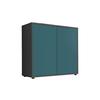 Kommode Mailand Typ 4 Anthrazit/Petrol - Anthrazit/Petrol, MODERN, Holzwerkstoff/Kunststoff (79/73/33cm) - MID.YOU