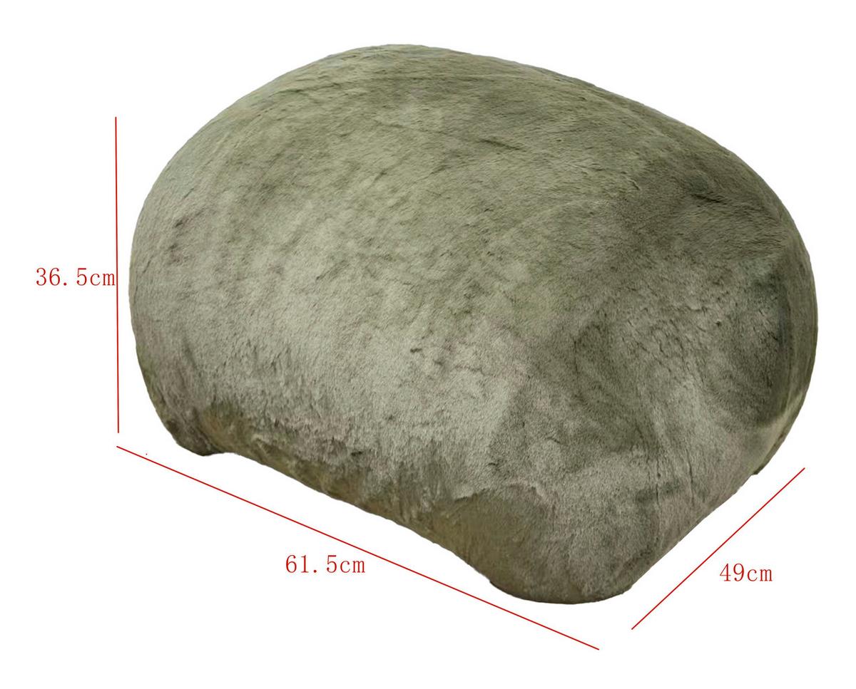 TABURET MARLA -TREND- - verde, Modern, textil/material pe bază de lemn (61,5/36,5/49cm) - Mömax