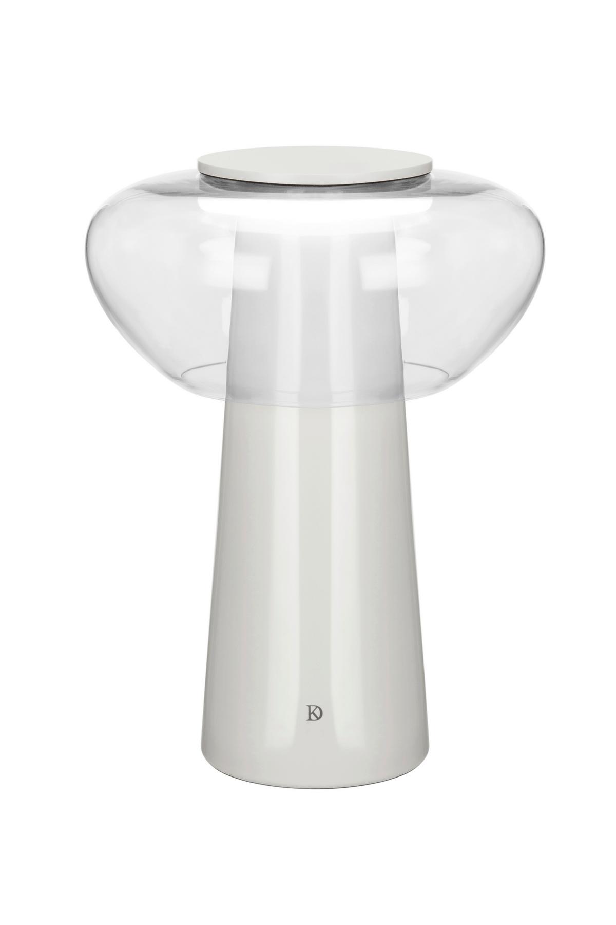 LAMPA STOŁOWA LED DAJA *DK* - szary, Design, metal/szkło (28/38,4cm) - Dieter Knoll