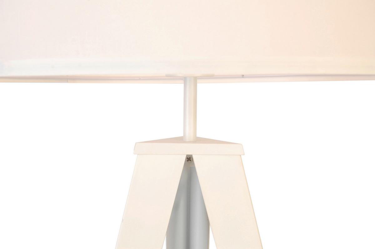 LAMPA STOJĄCA SAPHIRE - biały, Trend, tworzywo sztuczne/metal (45/153cm) - Novel