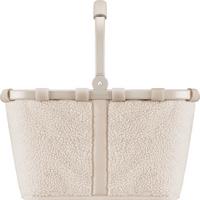 KOSZYK NA ZAKUPY CARRYBAG TEDDY SAND - kremowy, Basics, tkanina (48/29/28cm) - Reisenthel