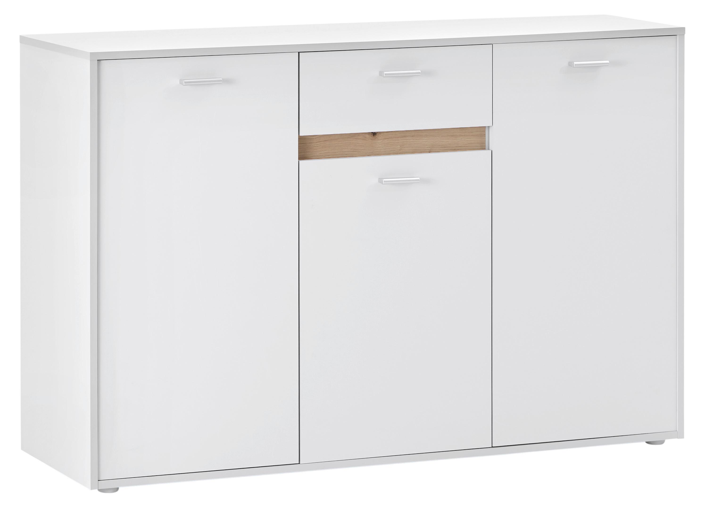 Comodă SLOT 3T - gri deschis, Modern, material pe bază de lemn (138,4/90/40cm) - Modern Living