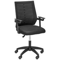 Drehstuhl in Schwarz - Schwarz, MODERN, Holzwerkstoff/Kunststoff (56/90-100/58cm) - Mömax