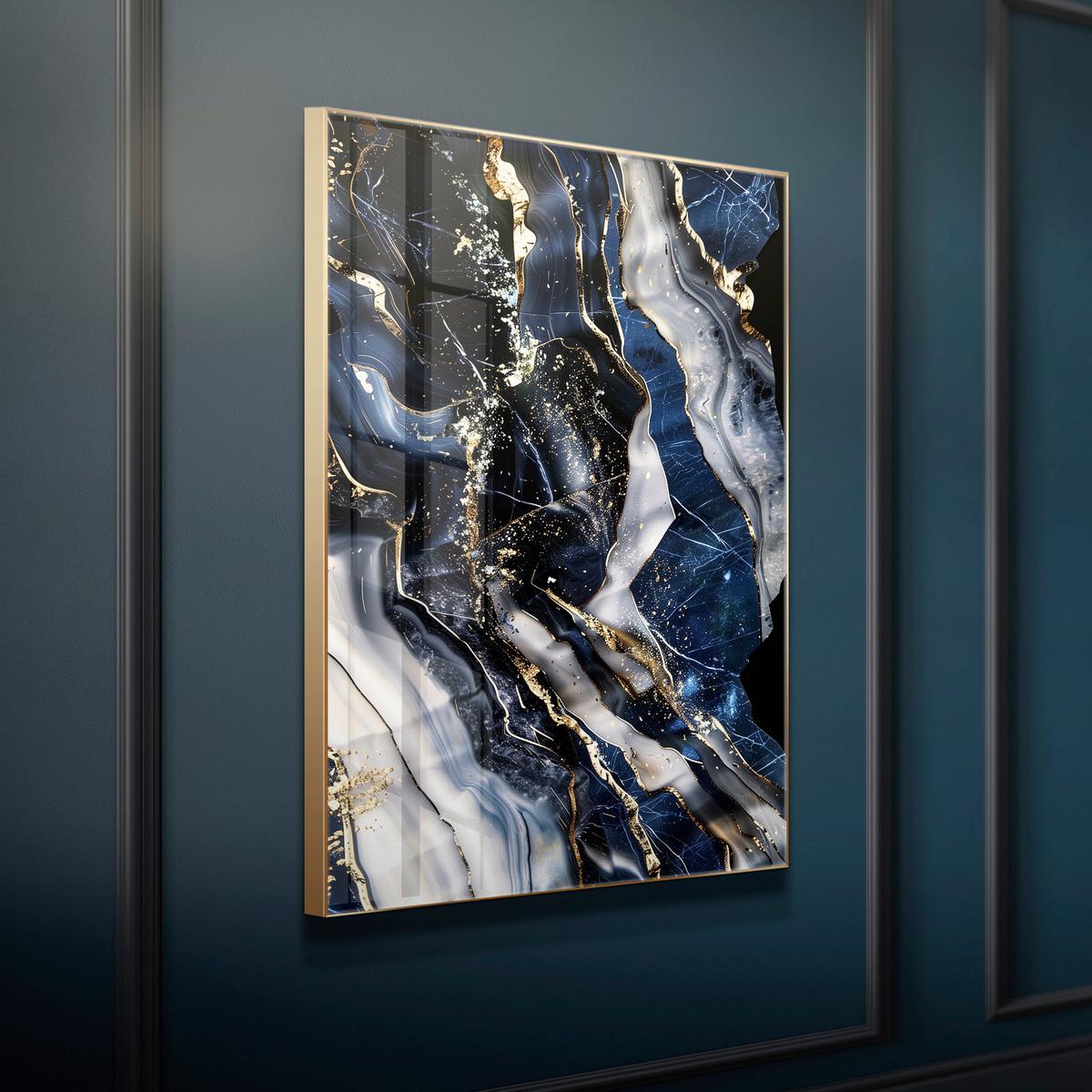 Glasbild Multicolor ca. 80x120cm - Multicolor, Basics, Glas/Holz (80/120cm)