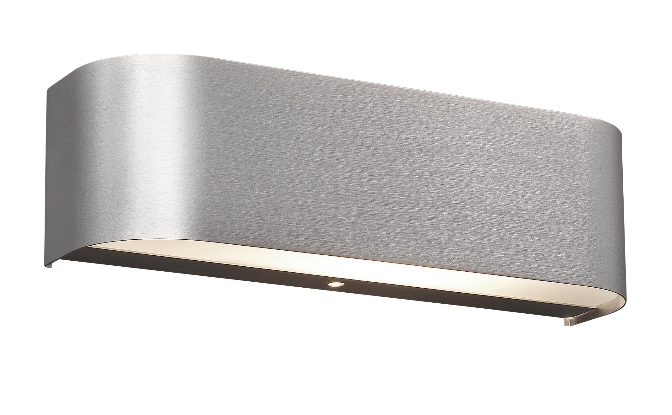 LED-Wandleuchte Adriano in Weiß/Alu max. 3,10 Watt - Alufarben/Weiß, KONVENTIONELL, Glas/Metall (6/30/8cm) - Trio Leuchten