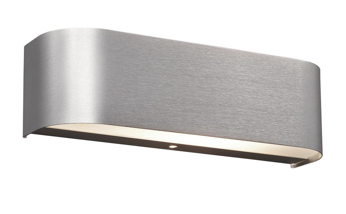 LED-Wandleuchte Adriano in Weiß/Alu max. 3,10 Watt - Alufarben/Weiß, KONVENTIONELL, Glas/Metall (6/30/8cm) - Trio Leuchten