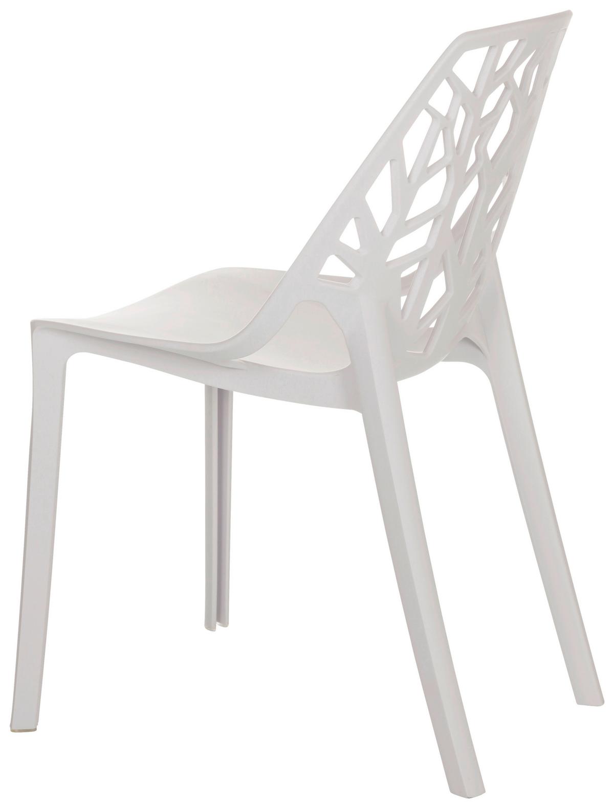 Stol Artifo Tri, Bela - bela, Basics, umetna masa (47/80/56cm) - MID.YOU