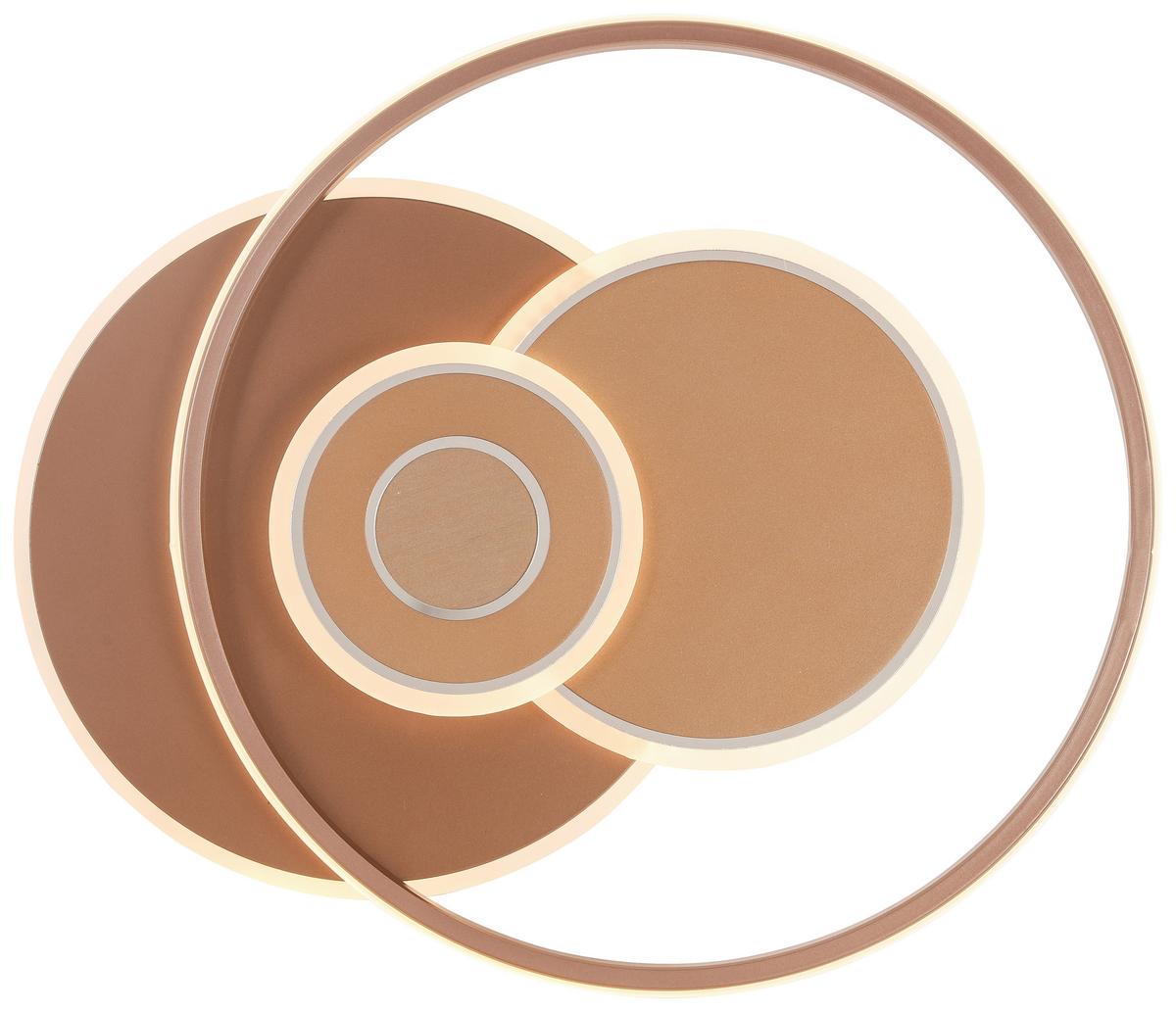 Led Mennyezeti Lámpa Marlin - cappuccino, Modern, műanyag/fém (50/42/5,5cm) - Premium Living