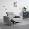 FAUTEUIL ALVARO - gris/gris foncé, MODERN, métal/matière synthétique (115/79/109cm) - Mömax