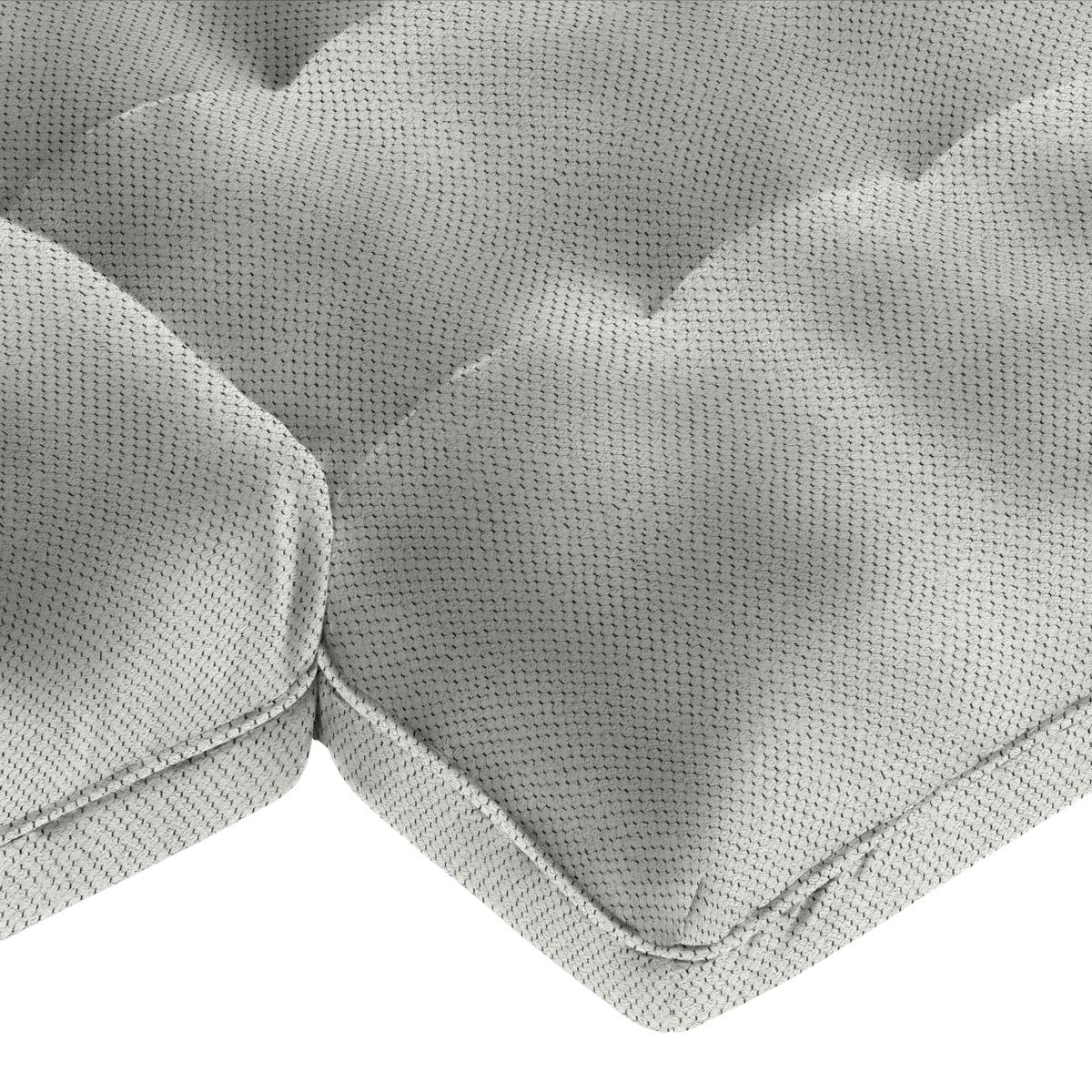 Wohnlandschaft Vivo Grauweiß - Grauweiß/Schwarz, MODERN, Kunststoff/Textil (317/63/179cm) - Premium Living