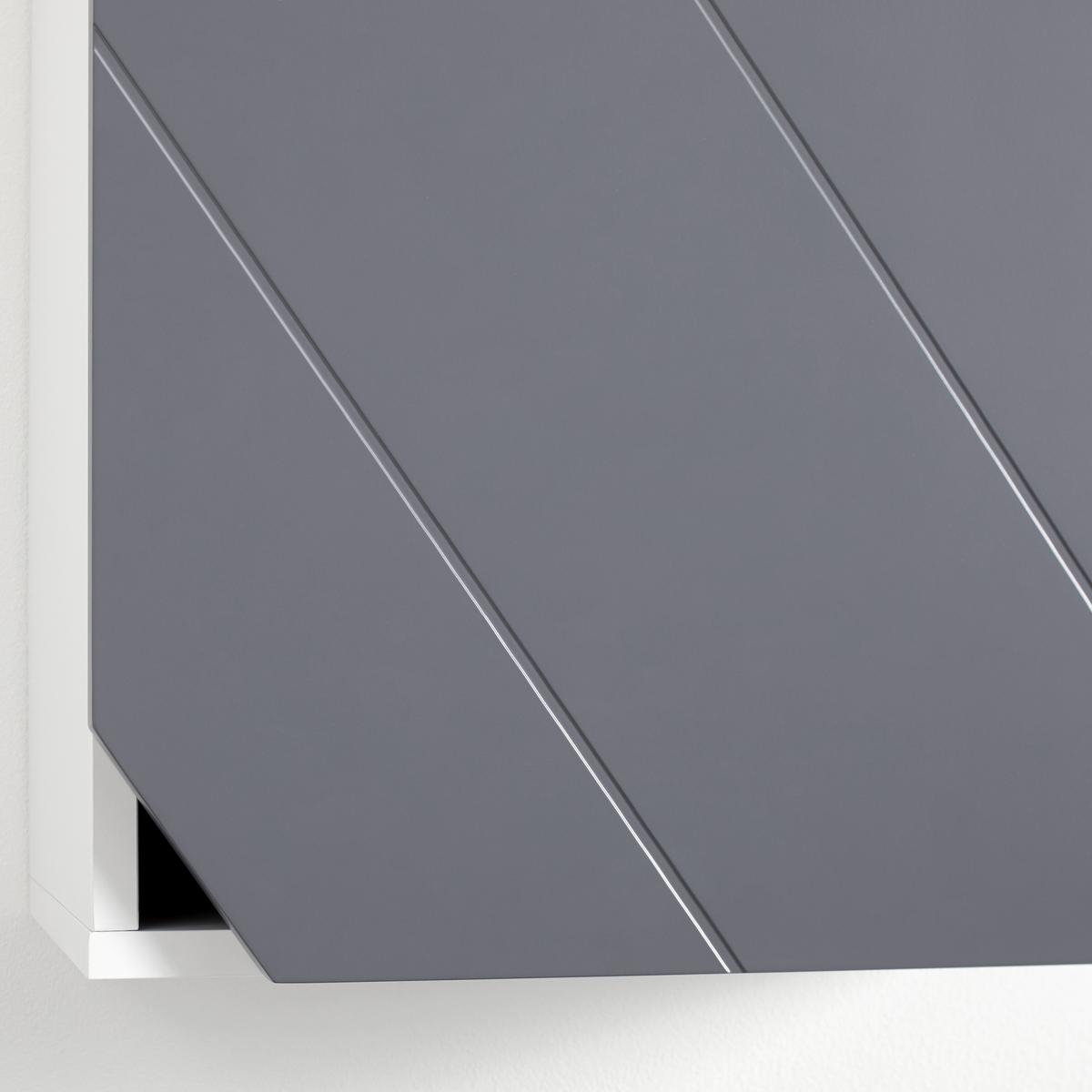 Faliszekrény Rocco - fehér/szürke, Modern, fa (42,6/60/20cm) - Bessagi Home
