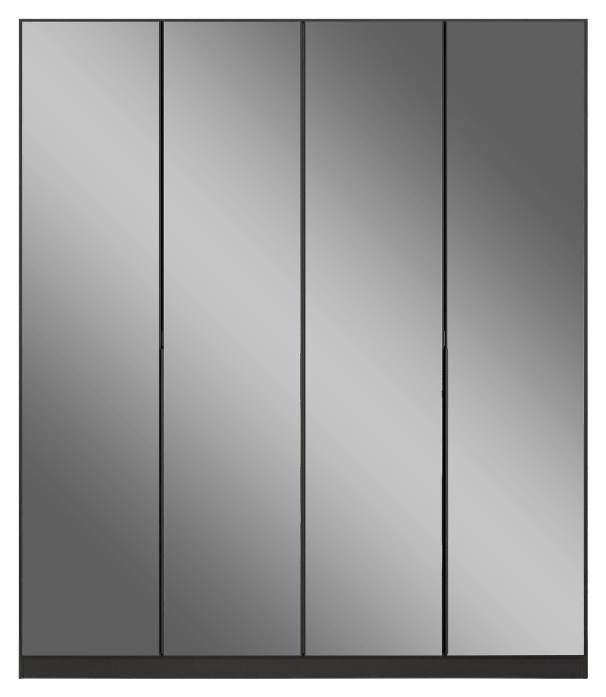 Ormar S Klasičnim Vratima Skyla - siva, Moderno, drvni materijal/metal (181/210/54cm) - Modern Living