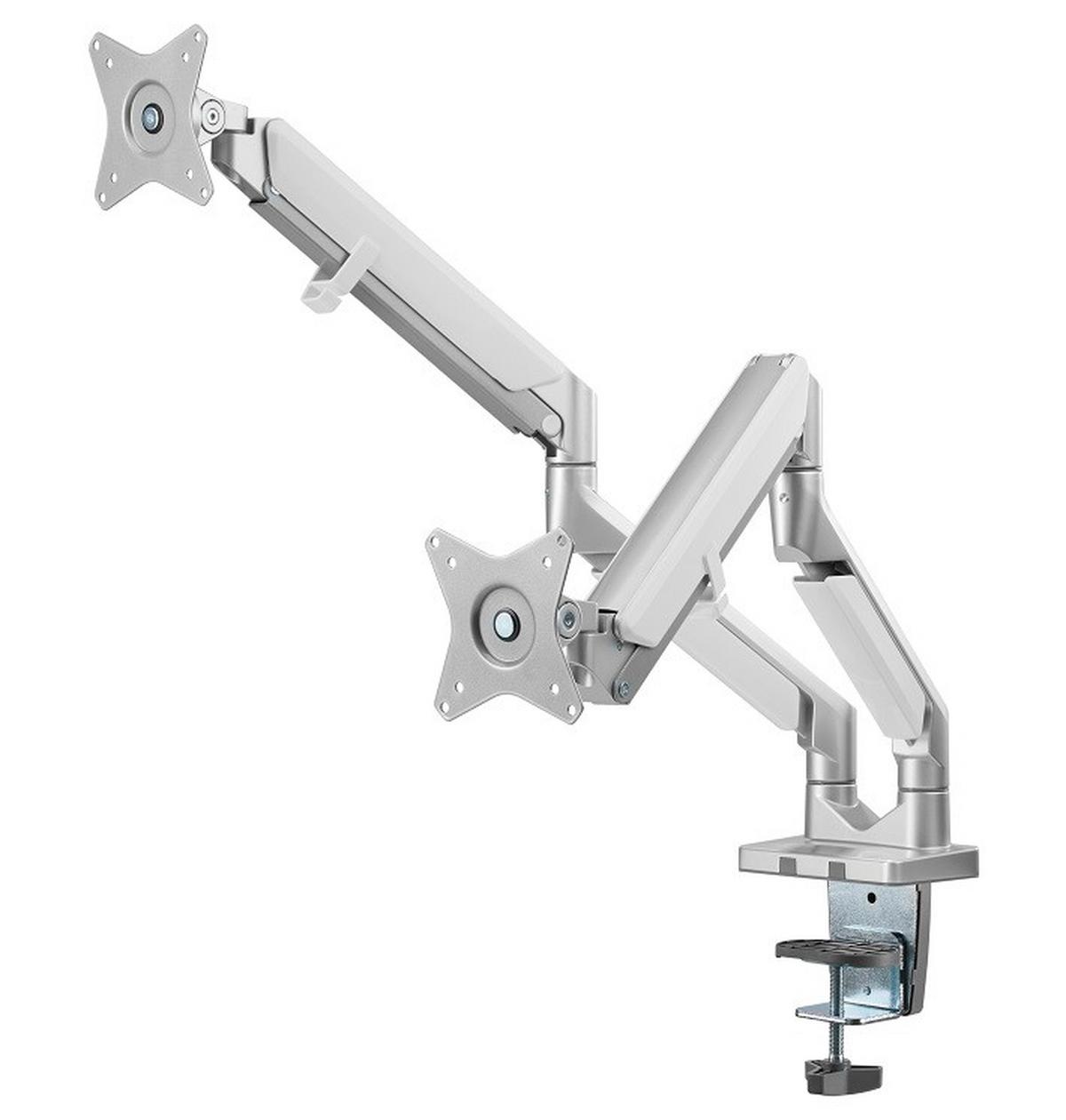 UCHWYT DO MONITORA CLEA 2 - biały/szary, Design, tworzywo sztuczne/metal (110/69,7/11,6cm) - Boxxx