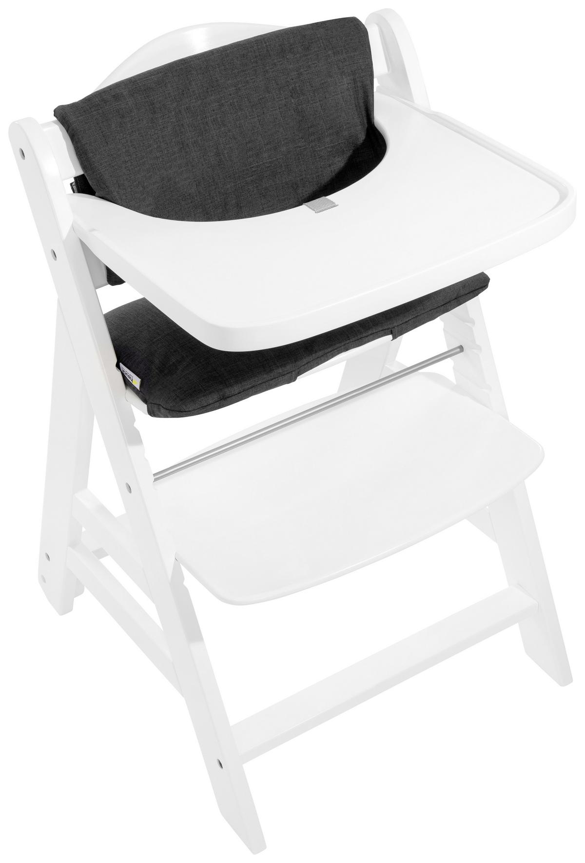 WYSOKIE KRZESŁO 663240 BETA+BOUNCER - biały/szary, Basics, drewno (58/48/83cm) - Hauck