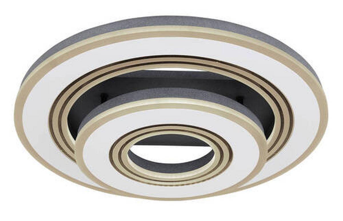 Led Stropna Svjetiljka Jack - bijela/crna, Design, metal/plastika (50/11,5cm) - Globo