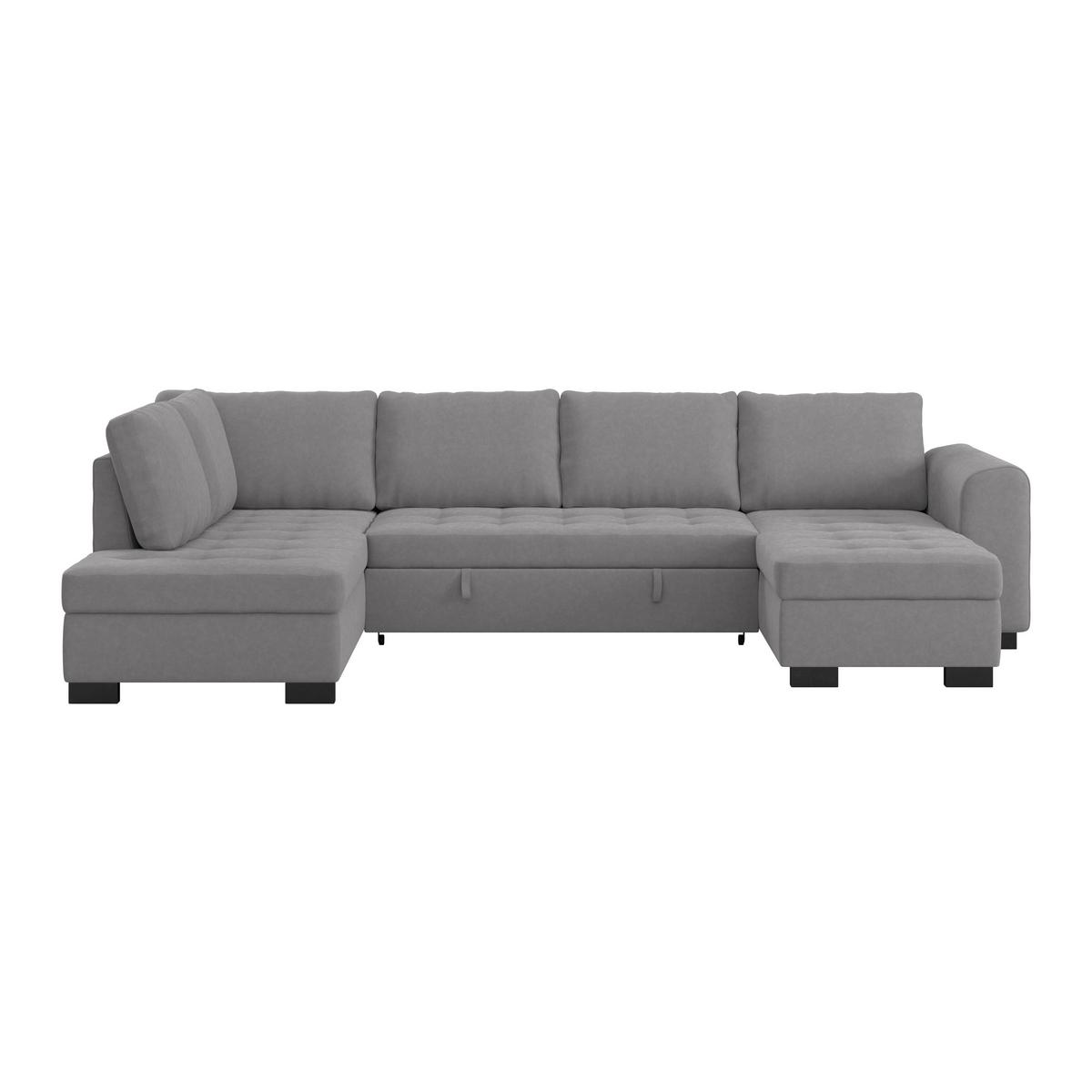 Canapea modulară MALTE - gri, Modern, textil (178/305/155cm) - Luca Bessoni