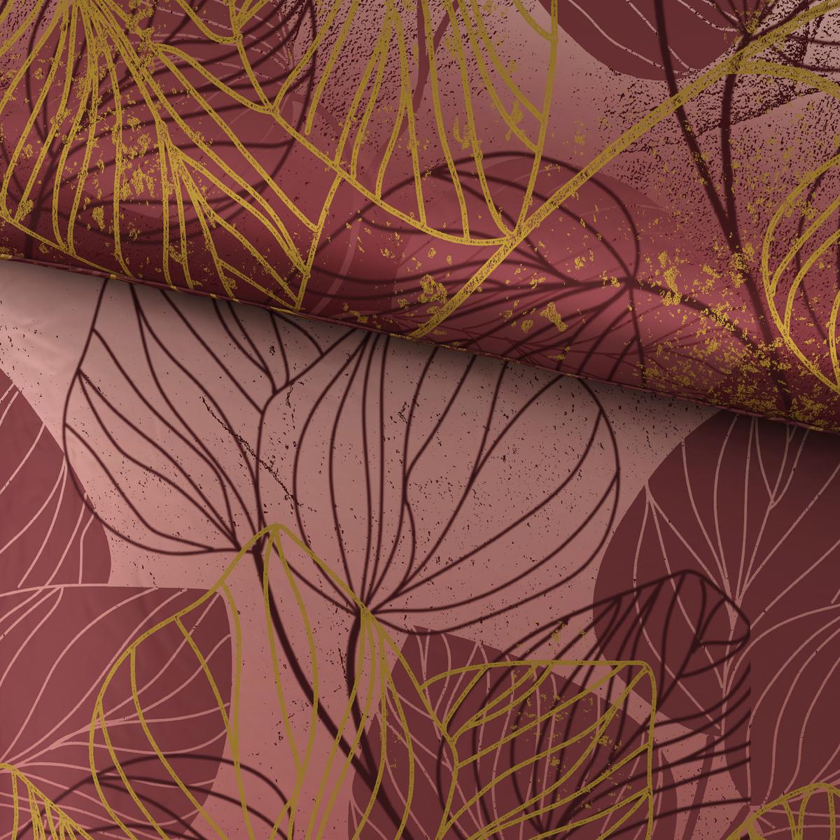 Bettwäsche Britt ca. 160x210cm - Weinrot, Konventionell, Textil (160/210cm) - Premium Living