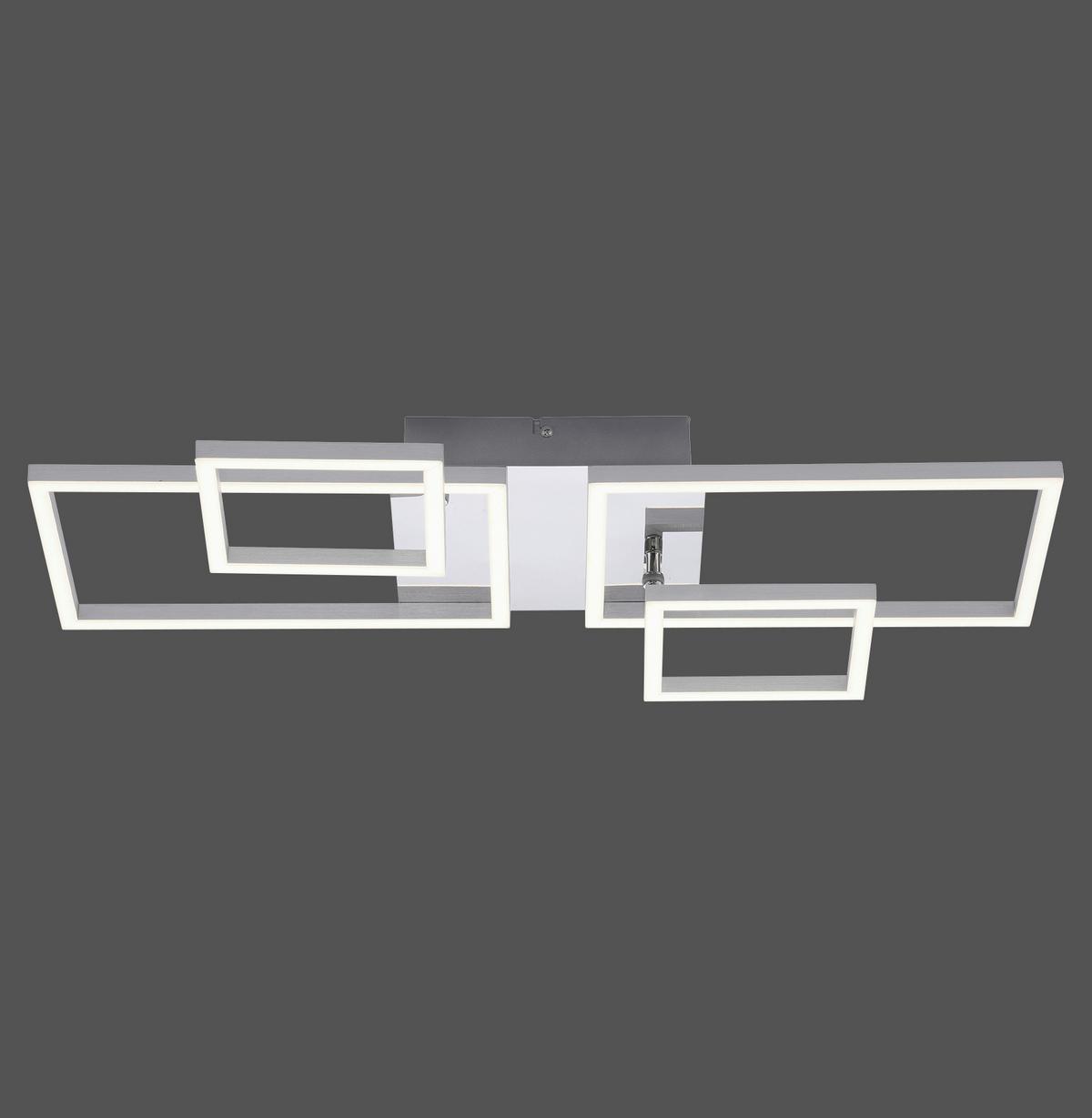 LED-Deckenleuchte Iven max. 40 Watt - Alufarben/Nickelfarben, Basics, Kunststoff/Metall (65/75/33,8cm)