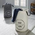 Wäschetonne Urban in Grau/Weiß - Weiß/Grau, LIFESTYLE, Textil (34/53cm) - MÖMAX modern living