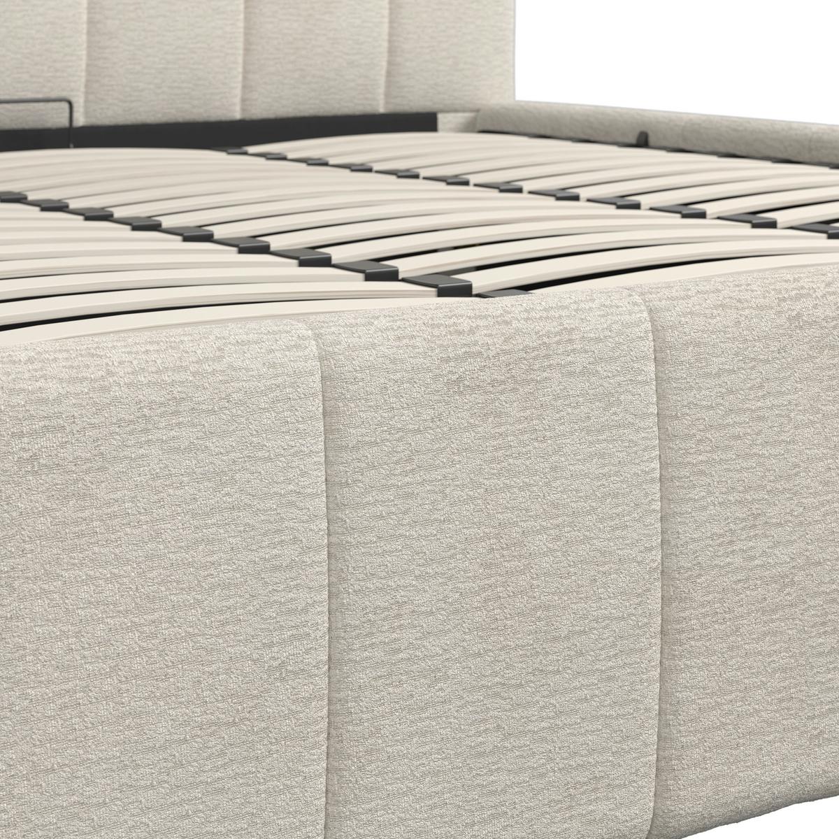 PAT TAPIțAT KAIA - bej/culoare natur, Modern, lemn/metal (180/200cm) - Bessagi Home