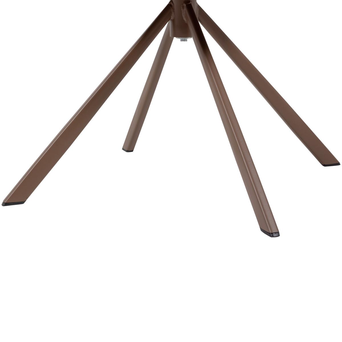 Stuhl-Set Femke 2er-Set Braun - Braun, MODERN, Textil/Metall (58/80/65cm) - Livetastic
