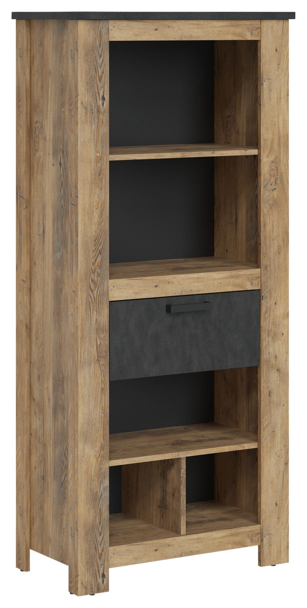 Etajeră RAPALLO - castaniu, Modern, material pe bază de lemn (74/162,3/38,5cm) - Modern Living