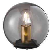 LAMPA STOŁOWA 50280 DINI - kolor mosiężny/przejrzysty, Design, metal/szkło (20cm) - Fischer & Honsel