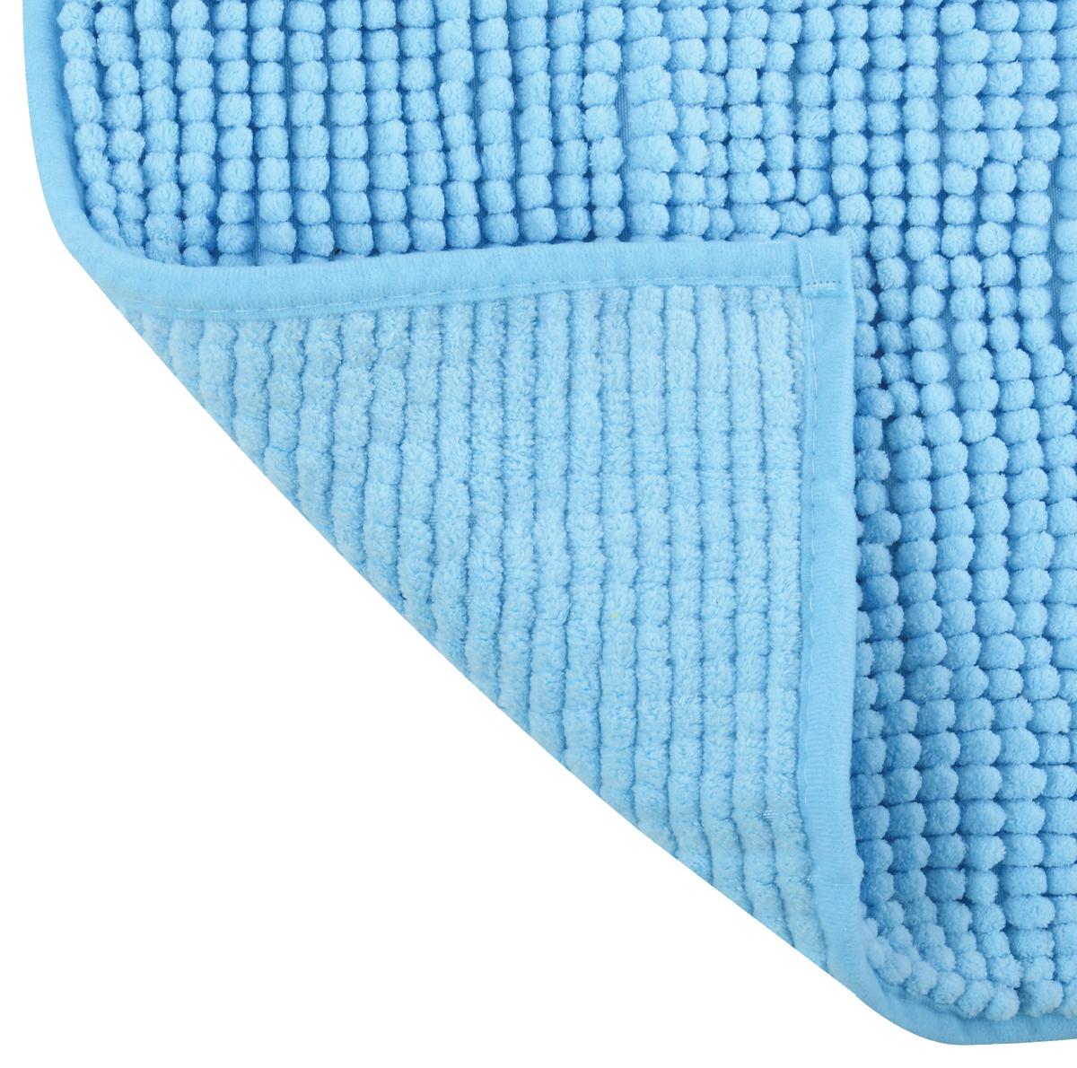 Badteppich 144506 Chenille - Hellblau, Konventionell (50/80cm) - Spirella