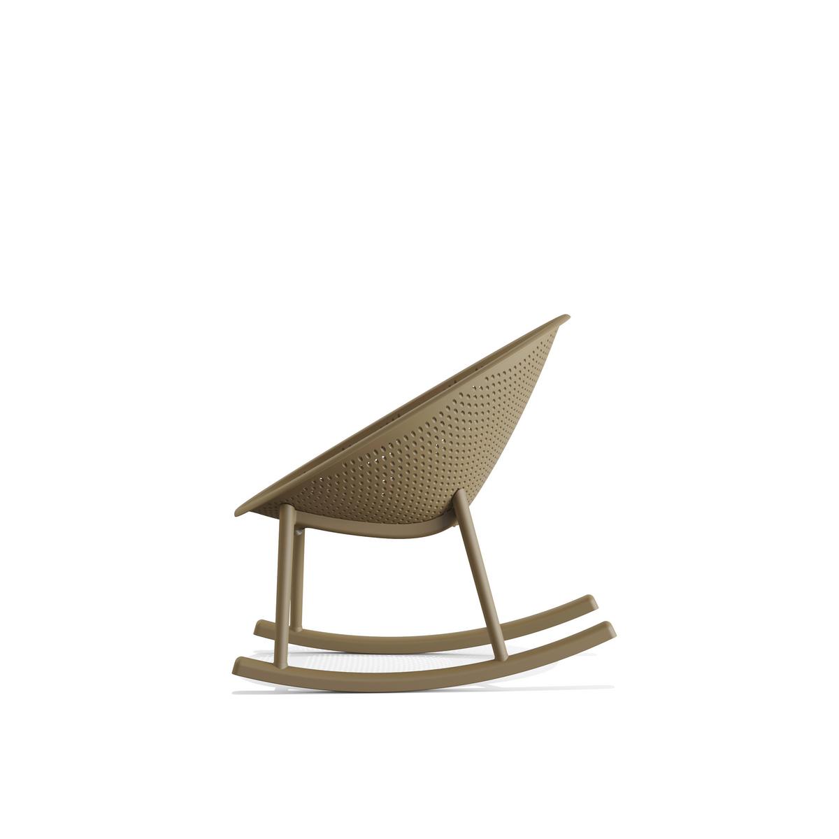 Gartenschaukelstuhl 2er-Set in Sandfarben, wetterfest - Sandfarben, MODERN, Kunststoff (66/80/83cm) - Gardenson