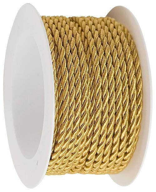 Geschenkband Sophie in Goldfarben ca. 500cm - Goldfarben, Romantik / Landhaus, Textil (0,2/500cm) - Modern Living