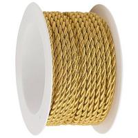 Geschenkband Sophie in Goldfarben ca. 500cm - Goldfarben, Romantik / Landhaus, Textil (0,2/500cm) - Modern Living