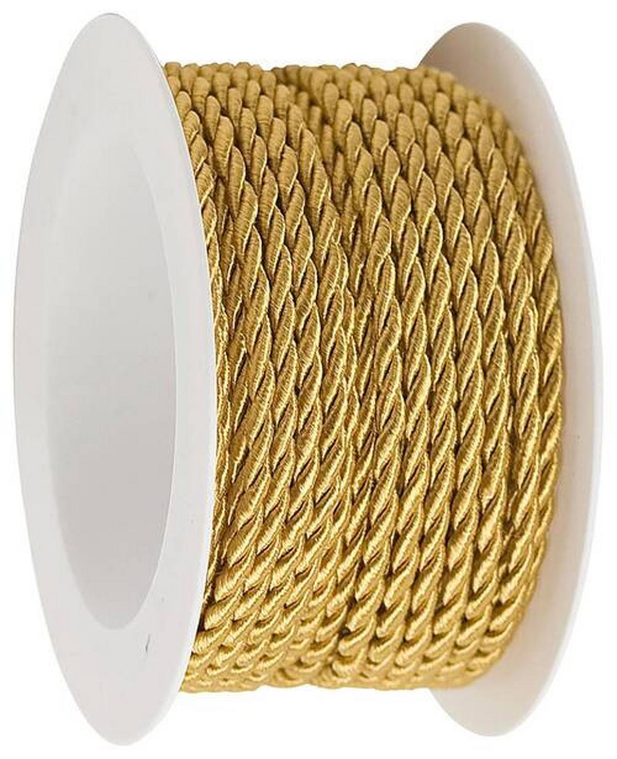 Geschenkband Sophie in Goldfarben ca. 500cm - Goldfarben, Romantik / Landhaus, Textil (0,2/500cm) - Modern Living