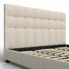 POLSTERBETT FREDERICO - Beige/Schwarz, MODERN, Holz/Holzwerkstoff (180/200cm) - Bessagi Home