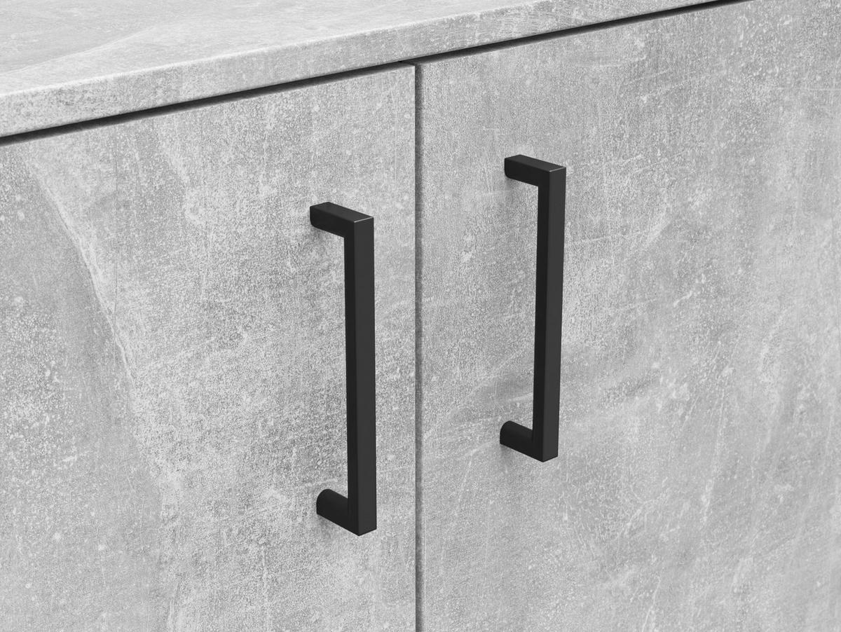 Kommode Multistauraum Grau - Anthrazit/Schwarz, Modern, Holzwerkstoff/Kunststoff (80/83/52cm) - Premium Living