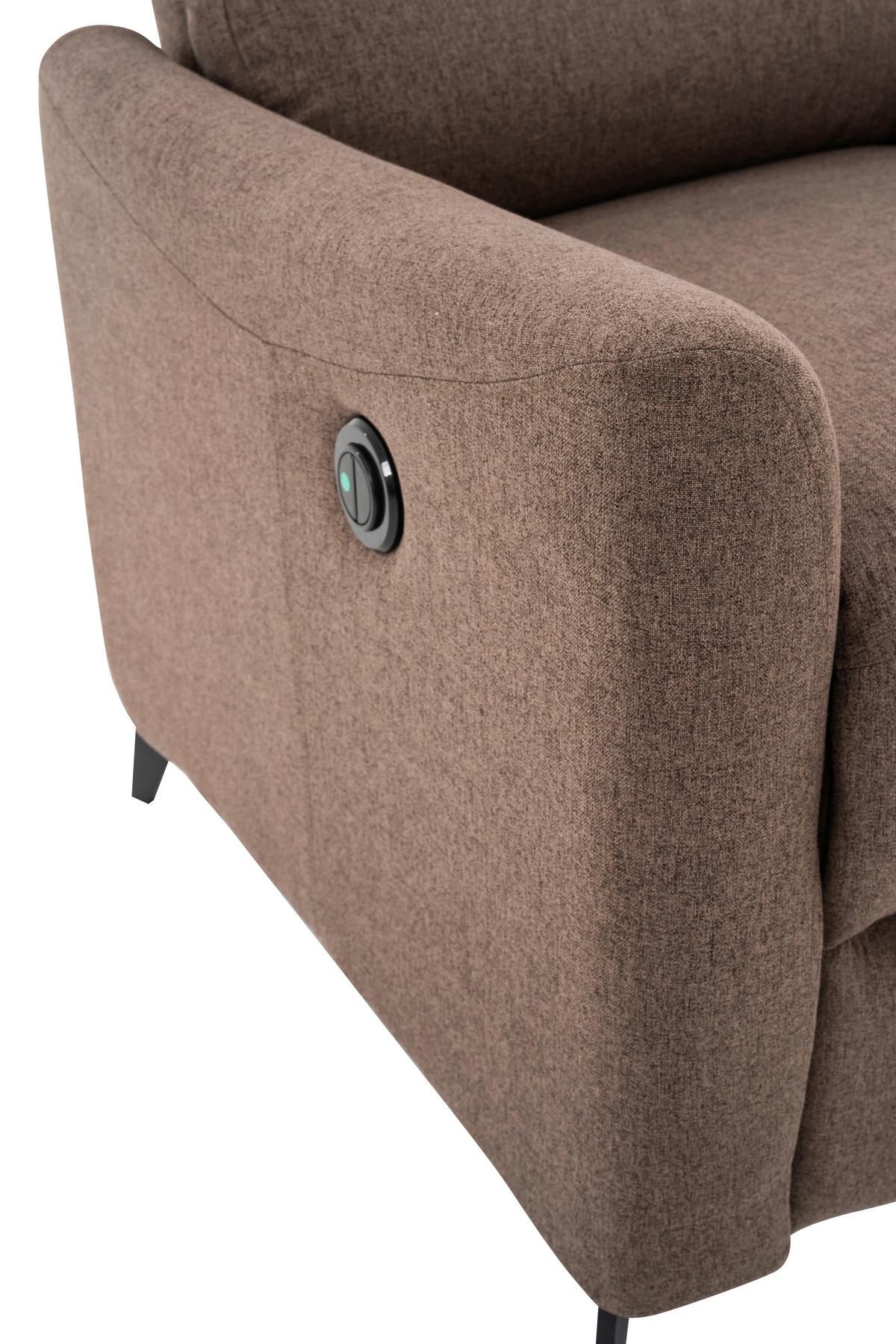 Počivalnik Solace, Rjava - črna/rjava, Design, kovina/tekstil (72/100/89cm) - Livetastic