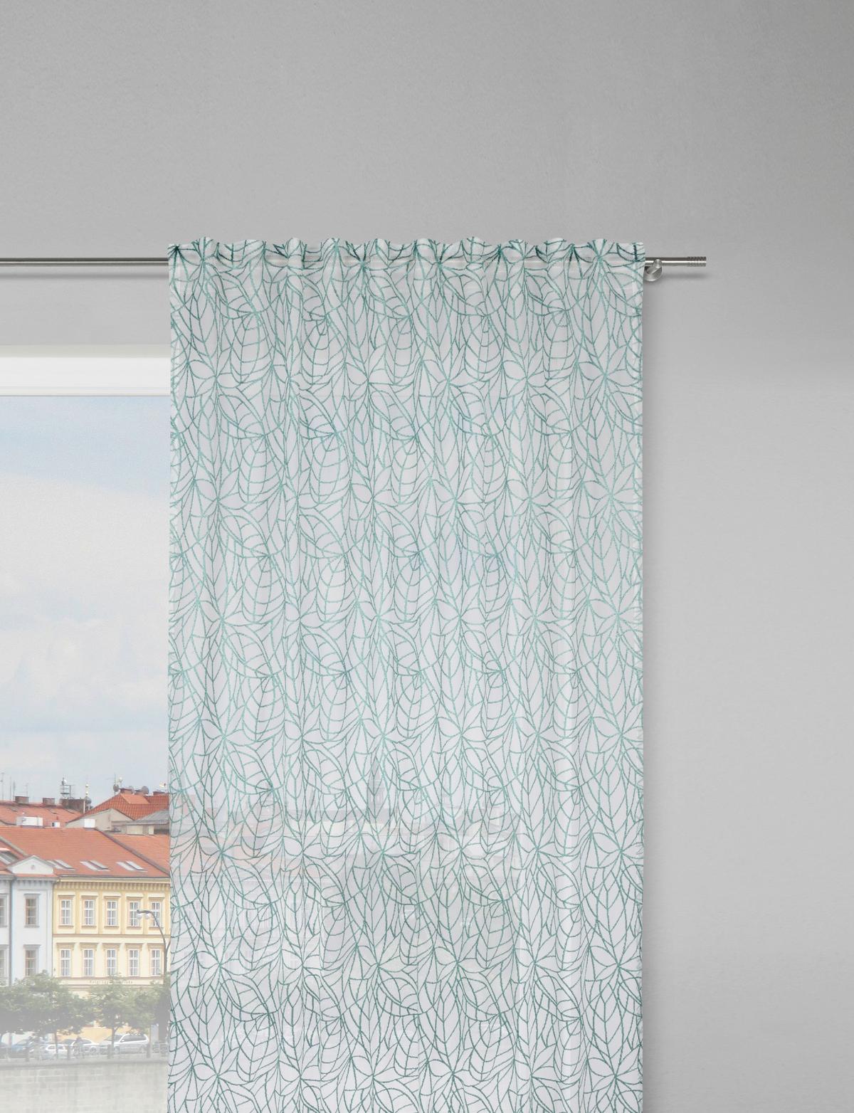 ZASŁONA GOTOWA CARLA - jadeitowa zieleń, Konventionell, tkanina (140/245cm) - Modern Living